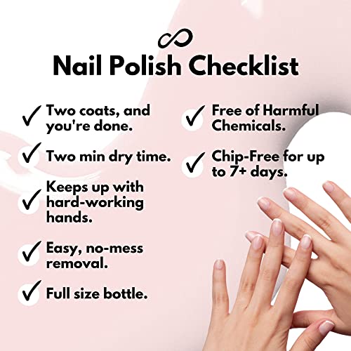 Eternal White French Nail Polish Set (ET VOILA) - Clear Nail Polish Set for Girls - Lasting & Quick Dry Pastel Nail Polish Set for Women for Home DIY Mani Pedi - Made in USA, 13.5mL (Set of 5)