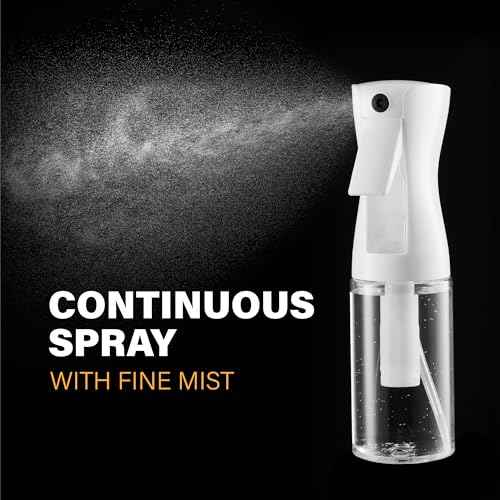 2 Pack Continuous Spray Bottles - Ultra Fine Mist Sprayer | Water Spray Bottle For Hair Mister Spray Bottle | Hair Spray Bottles For Hairstyling, Cleaning, Salons - 2pk 6.8 OZ / 200 ML