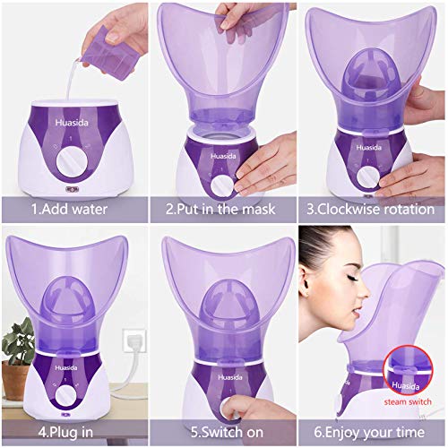 Facial Steamer for All Skin Types - Home Spa Sauna Mist