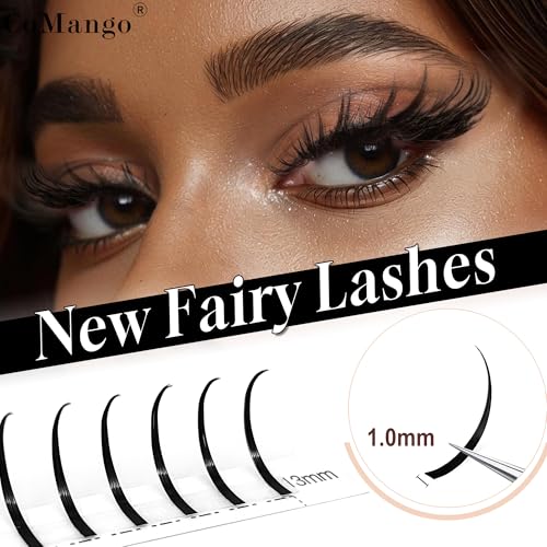 CoMango Spiked Manga Lashes C/D Curl 8-15mm DIY Lash Clusters
