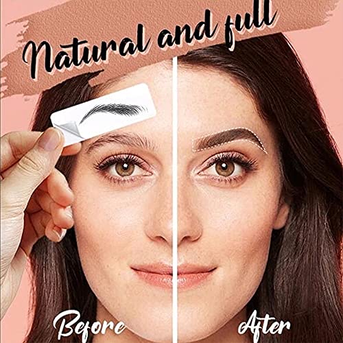 4D Hair-Like Eyebrow Tattoos - 12 Sheets Waterproof Long-Lasting Eyebrow Transfers - Peel Off Stickers - Classic Style, 132 Pairs