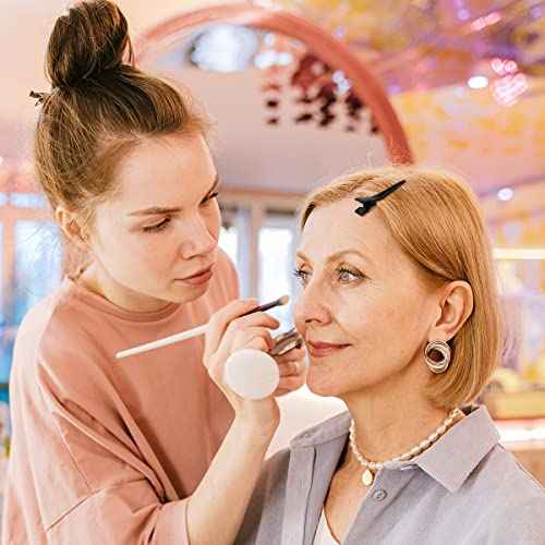 Tenalleys 50 Pcs 1.77Inch Black Metal Duck Bill Hair Clips for Women, Hair Coloring, Bows DIY, Hair Extensions, Salon