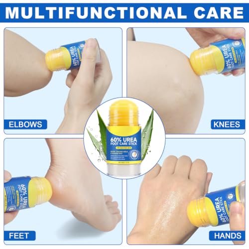 ConfidMiss 60% Urea Foot Care Stick for Cracked Heels & Calluses (2 Pack)