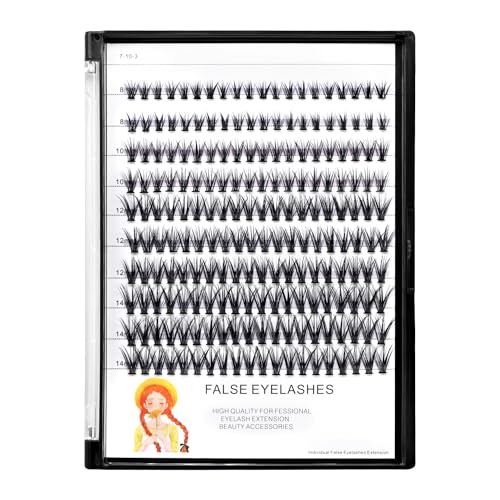Vayator 20D False Eyelashes 200pcs Mixed 8-20mm D Curl