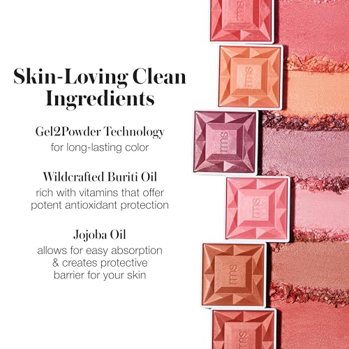 RMS Beauty Redimension Hydra Powder Blush ? Hydrating Mineral Powder Blush with Buildable Natural Color, Lightweight Long-Lasting Finish, Clean & Cruelty-Free 0.15 oz