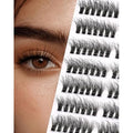 Lash Clusters Eyelash Extension Pre-styled Natural Lashes Clusters C Curl Eyelash Clusters Wispy Lash Clusters Individual Lashes DIY Lash Extensions N02