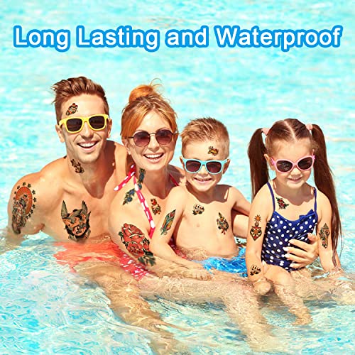 77 Sheets American Traditional Temporary Tattoos for Adults