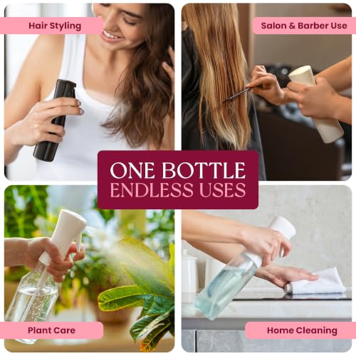 BeautifyBeauties 24 oz Continuous Spray Bottle for Hair & Plants - Clear