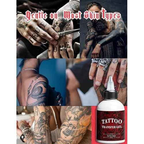 Phomemo Tattoo Transfer Gel, Stencil Gel for Tattooing, Tattoo Supplies for Artists & Beginners, Transfer Solution for Stencil Transfering, 4 Ounce