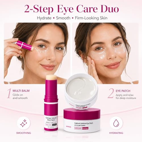Eye Care Duo: Hydrogel Patches (60) + Calcium Balm Stick