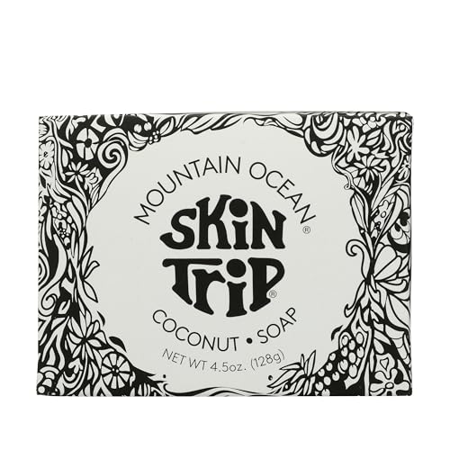 Mountain Ocean The Original Skin Trip Coconut Soap Bar, 4.5 Oz, Gentle, Non-Drying, Nouishing, Moisturizing, with Coconut & Olive Oils, Aloe Vera (New Look, Same Formula)