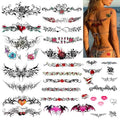 Temporary Tattoos for Women - 36 Designs, Waterproof, Large