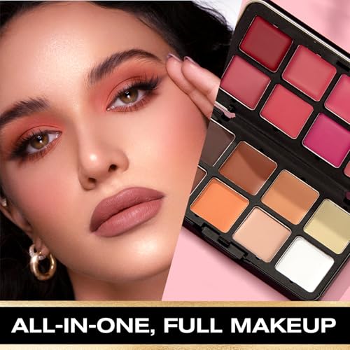 16 Color All-in-One Makeup Palette with Eyeshadow, Blush & Concealer