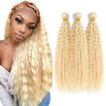 Freiuoke 613 Blonde Kinky Curly Hair Bundles - 300g, 20-24 Inch