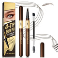 4-Tip Microblading Eyebrow Pencil Waterproof Brown