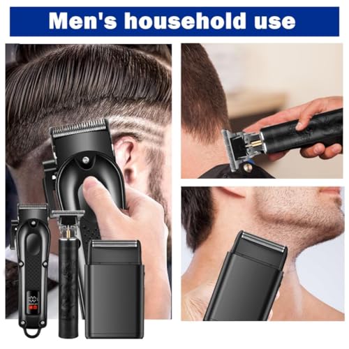 OIYO 3-in-1 Hair Clippers Set for Men with Trimmer & Foil Shaver
