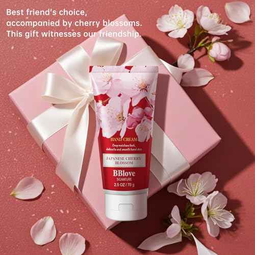 Hand Cream Moisturizing Luxury Set - 3PCS x 2.5oz Japanese Cherry Blossom Lotion. Nourishes Dry Hands, Travel-Sized