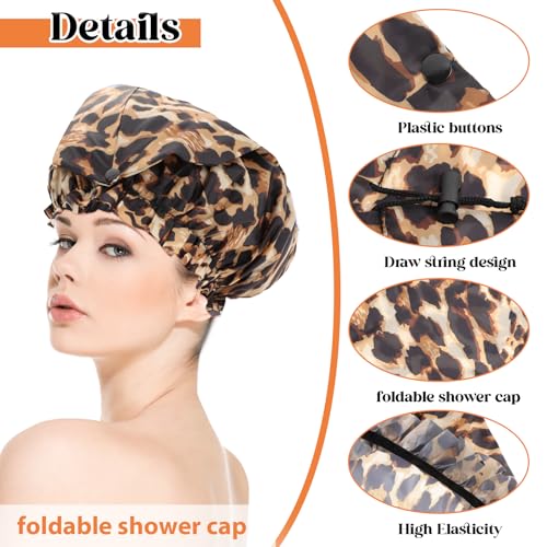 Extra Large Shower Cap for Braids, Dreadlocks & Long Hair - 2 Pack