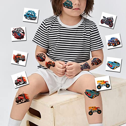 148 PCS Race Car Temporary Tattoos for Kids - Party Favors