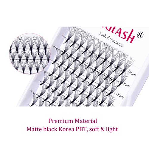 10D 0.07mm Premade Lash Fans D Curl 8-14mm Mix Eyelash Extensions