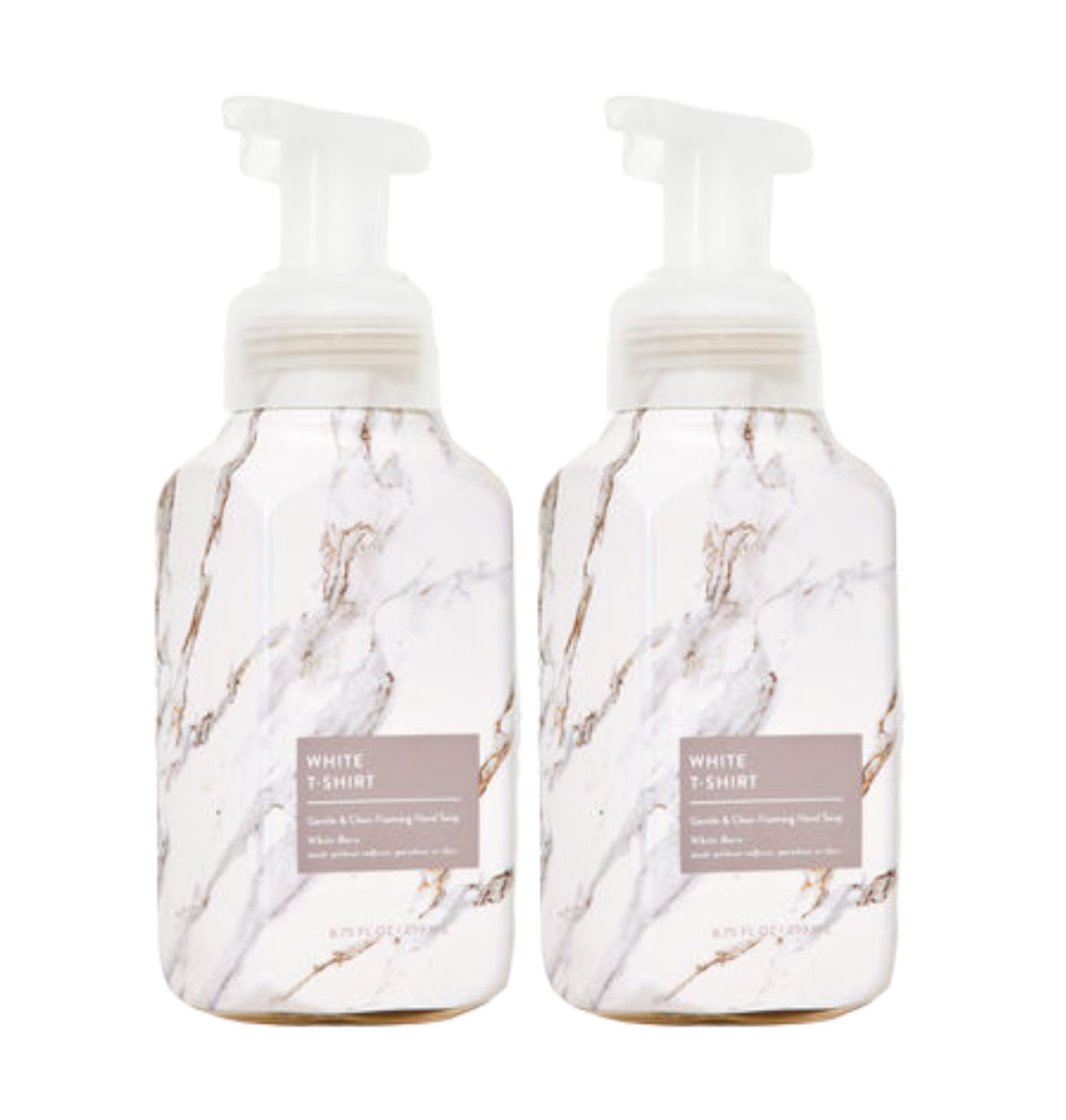 Bath and Body Works Gentle Foaming Hand Soap 8.75 Ounce 2-Pack (White T-Shirt)