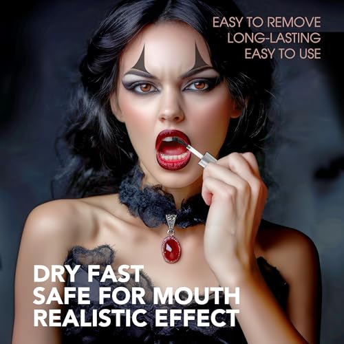 Black Tooth Paint for Halloween Cosplay & SFX Makeup