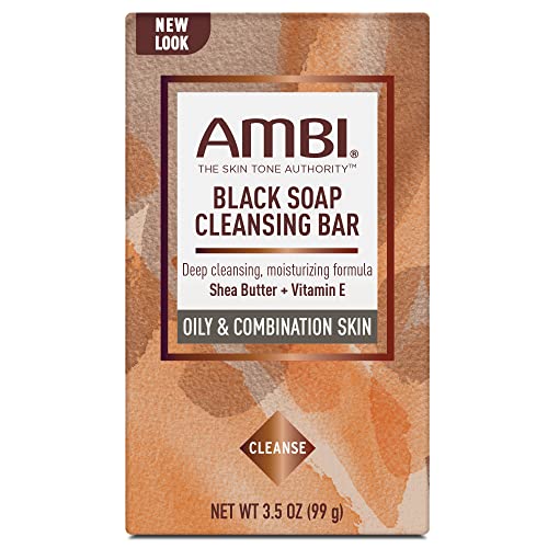 Ambi Skincare Black Soap with Shea Butter, 3.5 Oz.