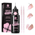 Luckyfairy Gentle Press-On Nail Glue Remover 20ml with Cuticle Pusher