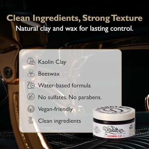 Strong Hold Matte Hair Clay for Men – 3.4 oz