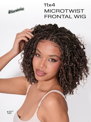 Frodio 12" Micro Twist Curly Lace Frontal Wig - Pre-Styled