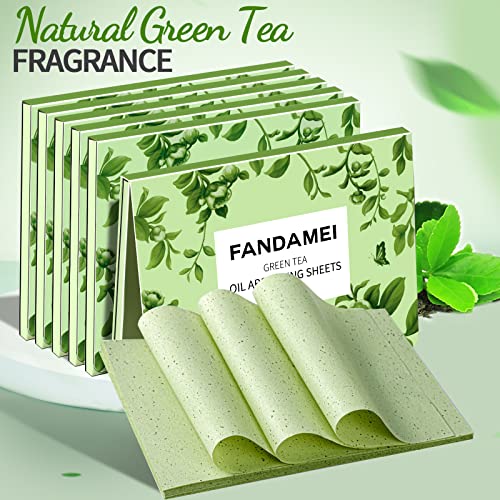 Oil Blotting Sheets for Face, 600 PCS with Green Tea