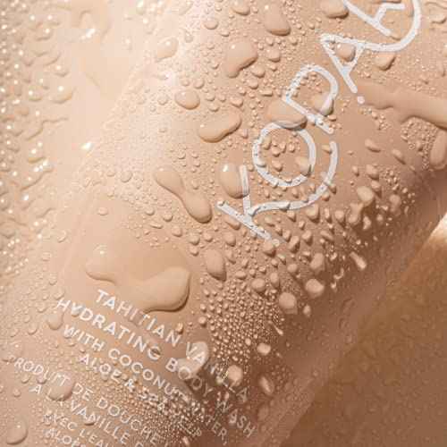 Tahitian Vanilla Hydrating Body Wash with Coconut Water, Aloe & Sea Kelp | Cleanses Without Stripping Moisture or Natural Oils | Infused with Notes of Warm Vanilla | Vegan and Cruelty-Free | 9.0 Oz