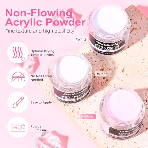 Acrylic Nail Kit Starter Set Acrylic Powder Nail Drill U V Light with Tools Decoration Everything for Beginners Home Salon Gift Set