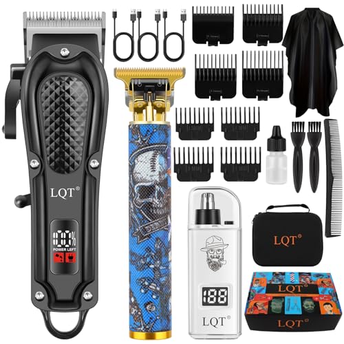 Professional Rechargeable Hair Clippers for Men - Trimmer Set