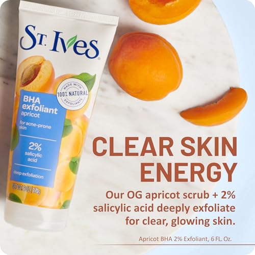 St. Ives Acne Control Apricot Face Scrub with Salicylic Acid, 6 oz (4-Pack)