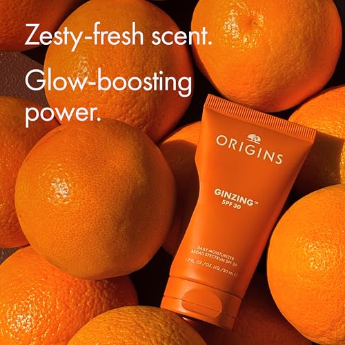 Origins GinZing Daily Face Moisturizer Sunscreen with SPF 30 | Delivers Radiance & All-Day Hydration | With Hyaluronic Acid, 1.7 Fl Oz