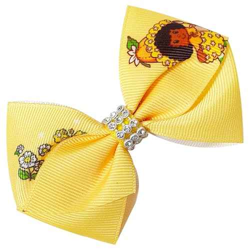 LUV HER Licensed Girls Hair Bows - Strawberry Shortcake Themed Hair Accessories Gift Set, 7-Piece 4-Inch Bundle, Alligator Clips, Ages 3+