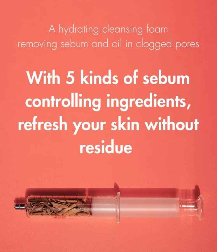 Dr.Ceuracle 5α Control Clearing Cleansing Foam | Deep Cleansing Sebum Care, Pore Purifying | A Special Foaming Cleanser For Dehydrated, Oily Skin That Cleanses Away Pore-Clogging Sebum and Innecessary Oil Without Tightness