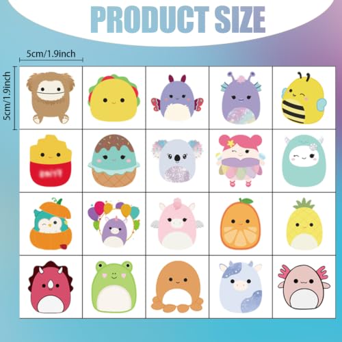 20 Sheets Cute Animals Temporary Tattoos for Kids