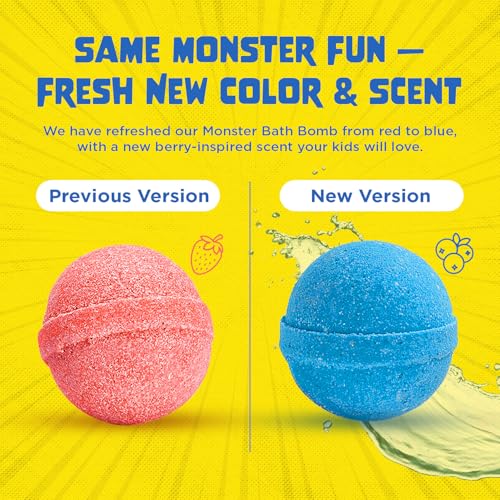 Fizzy Bath Bombs for Kids with Surprise Monster Toys - 1 Pack