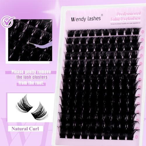 200D Wispy Lash Clusters 10-18mm Mixed Length | DIY Lash Extensions