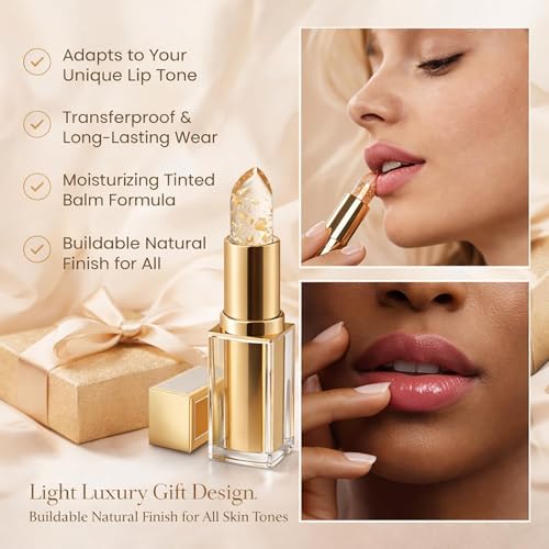 pH-Reactive Lipstick for Mature Lips, Long-Lasting Hydrating Lip Gloss