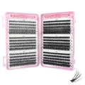 570Pcs Lash Extension Kit, 8-16mm Eyelash Clusters, DIY