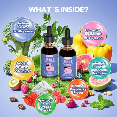 Organic Zeolite Detox Drops for Kids & Adults - 2 Fl Oz
