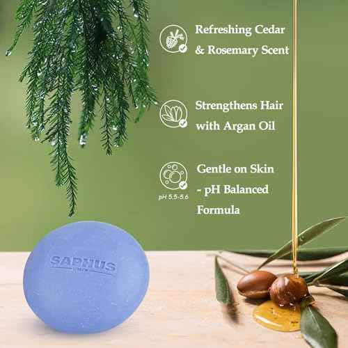 All-in-One Shampoo Bars for Hair, Body, Face & Beard | Acidified Bar Soap Moisturizing & Cleansing Bar for Men, Women, Kids | pH Balanced, Sulfate-Free, 2 Pack