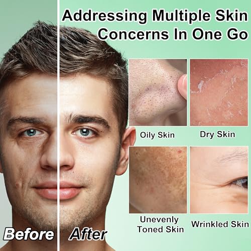 Men's 5-Piece Skin Care Set with Cleanser, Toner & Retinol Serum