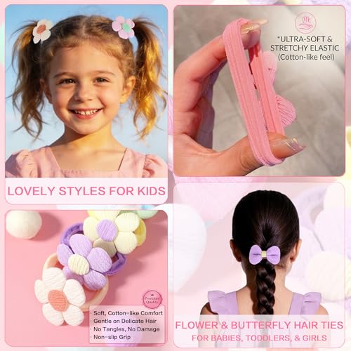 900Pc Hair Accessories Set for Girls with Pink Organizer