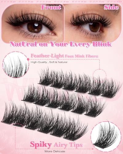 Winifred Wispy Lash Clusters | D Curl Eyelash Extensions 10-16mm