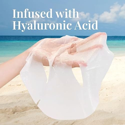YoungMe Radiant Glamour Korean Sheet Mask ? Rejuvenating & Hypoallergenic Facial Mask for All Skin Types | 25g x 6 Sheets