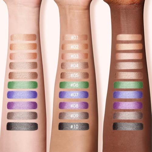 AMY'S DIARY Purple Eye shadow & Eyeliner Stick 2-in-1, Cream Eyeshadow Pencil + Gel Eyeliner | Waterproof, Smudge-Proof Eye Makeup Crayon for woman, Face & Lip | Twist-Up Eye Shadow Pen
